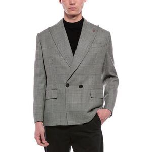 Isaia Mens  Wool Blazer, Black